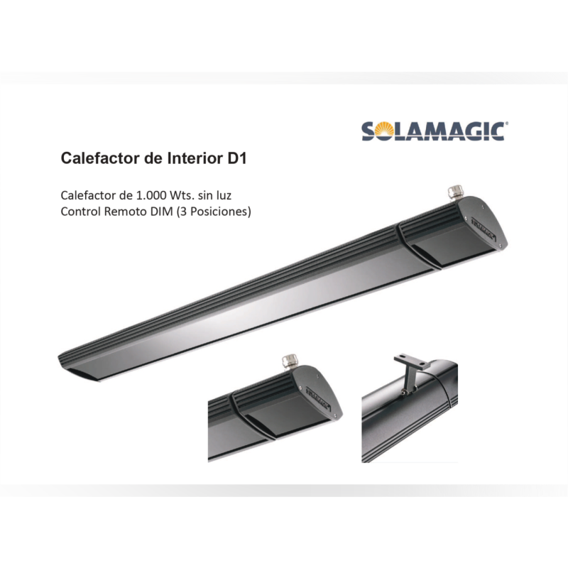 SENFAECO CALEFACTOR INFRARROJOS SOLAMAGIC SIN LUZ INTERIOR - imagen 2